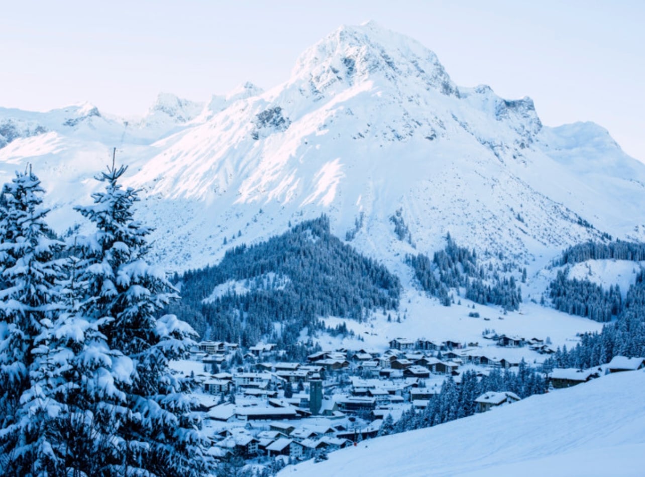 A winter scene from Lech Austria