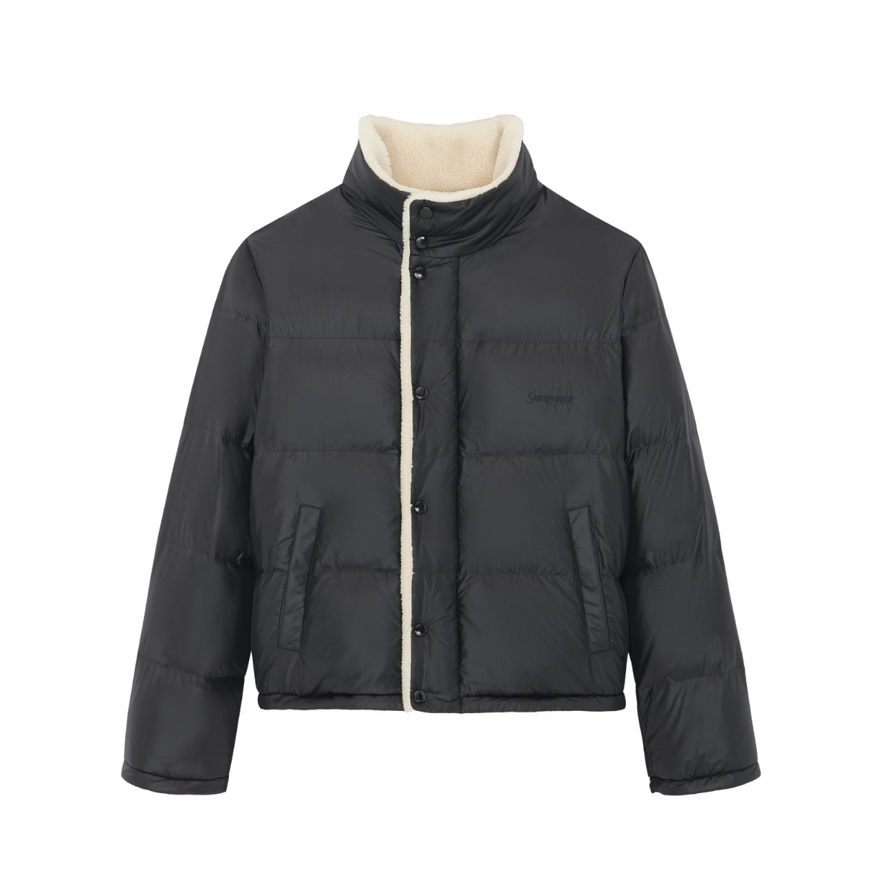 Saint Laurent black down puffer jacket