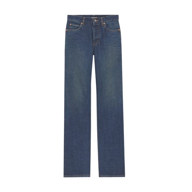 Saint Laurent blue low-rise jeans