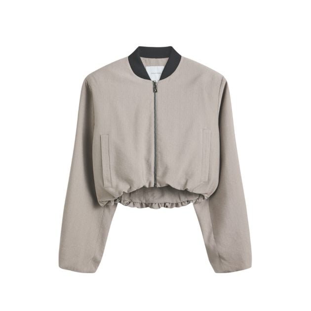 Scanlan Theodore tan bomber jacket