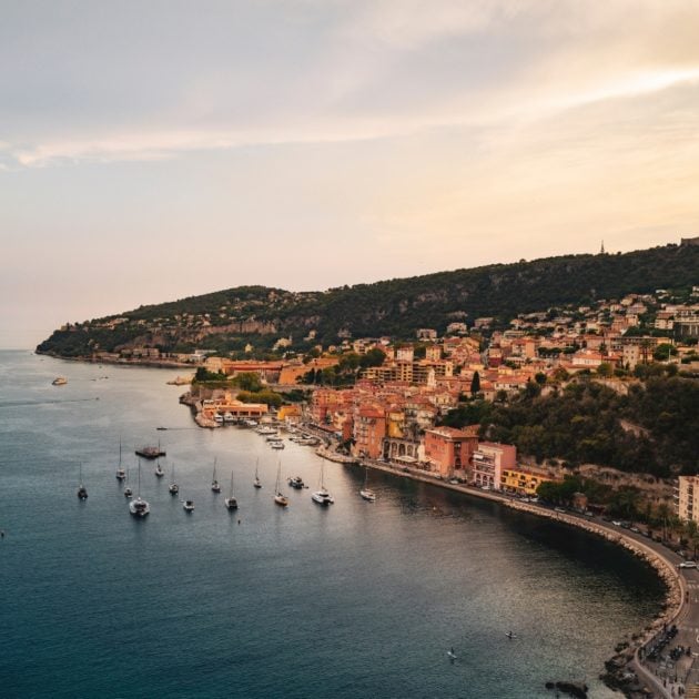 The French Riviera coastline landscape