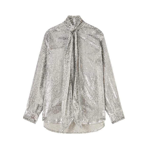 Stella McCartney silver sequin shirt