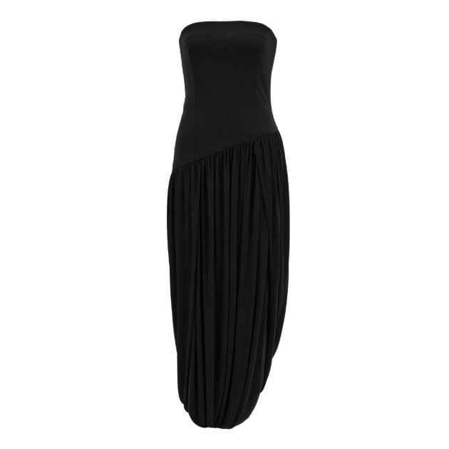 Ferragamo black bustier dress