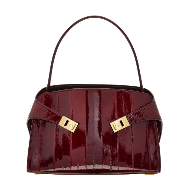 Ferragamo red leather bag