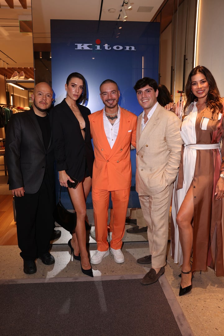 Andres Lopez, Valentina Ferrer, J Balvin, Ulderico Klain, & Aida Yespica