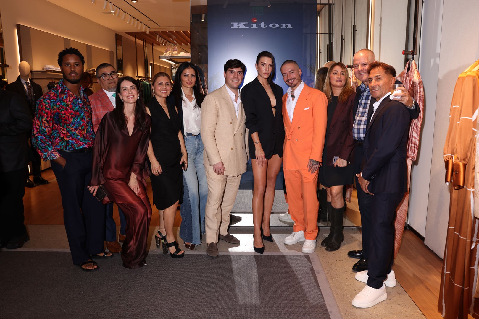 Kiton Team with Valetina Ferrer & J Balvin