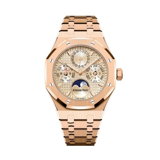 Audemars Piguet rose gold watch with a winding Perpetual Calendar