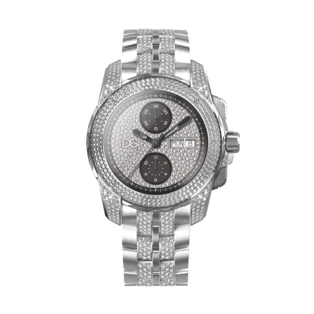 Dolce & Gabbana watch in white gold set with diamonds