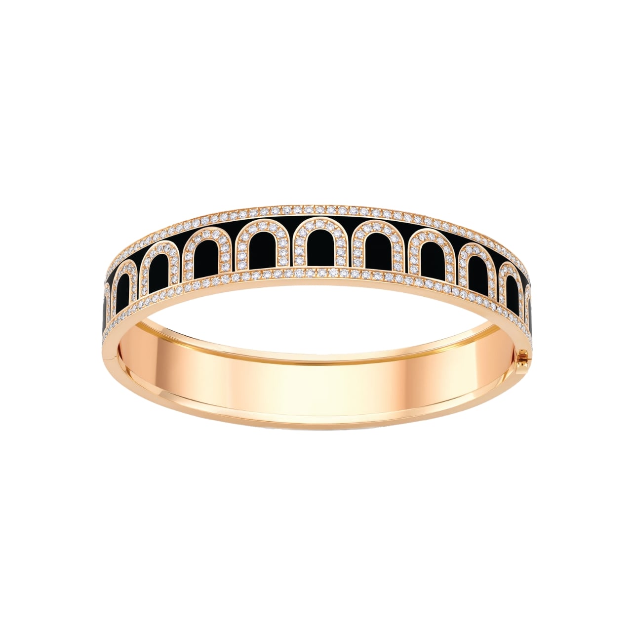 Davidor rose gold L’Arc de Davidor ring MM with Arcade diamonds
