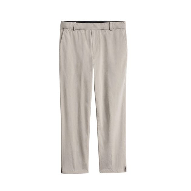 James Perse-cotton poplin trousers in tan