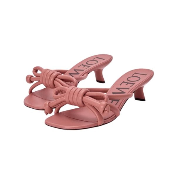 Loewe pink flamenco Knot sandals