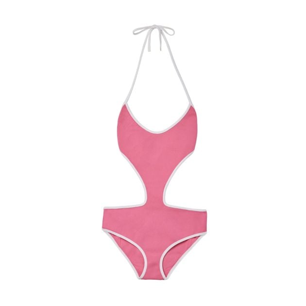Miu Miu Technical knit swimsuit in pink