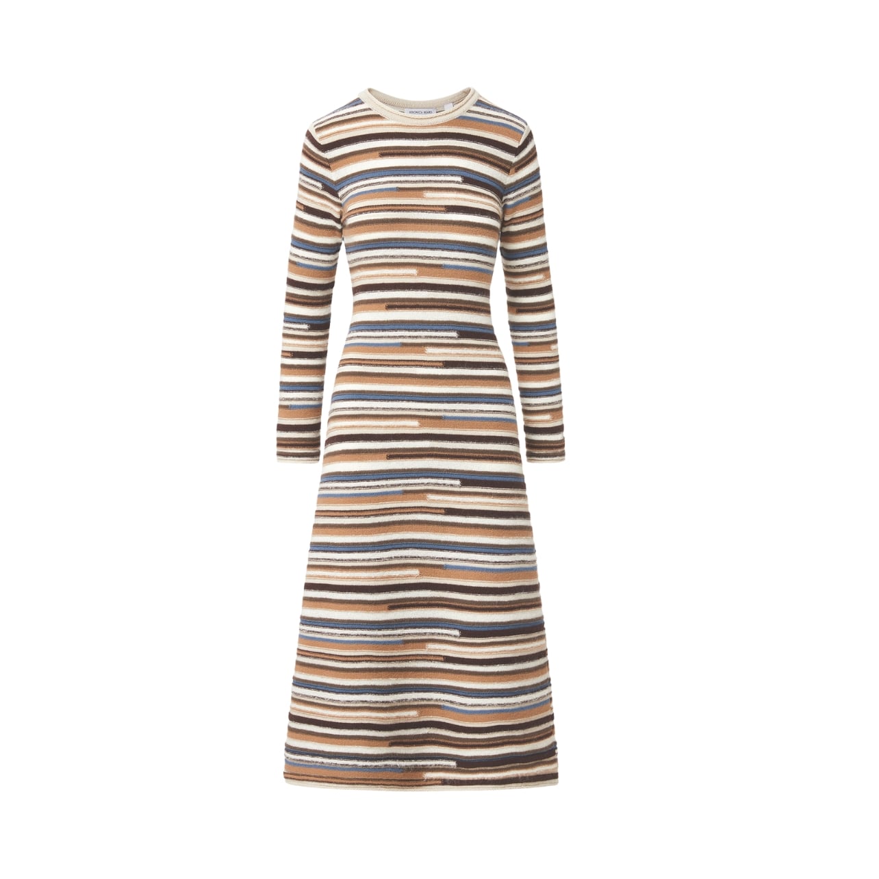 Veronica Beard striped long sleeve knit maxi dress