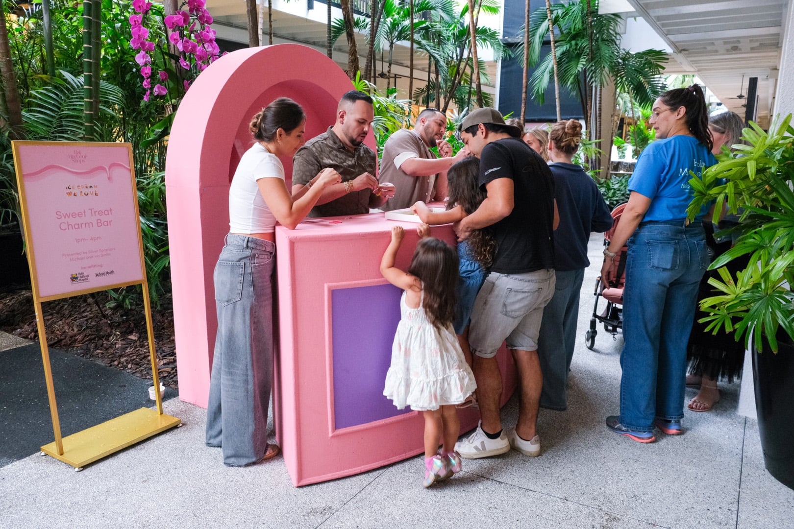 Guests enjoyed interactive activities including a Charm Bar