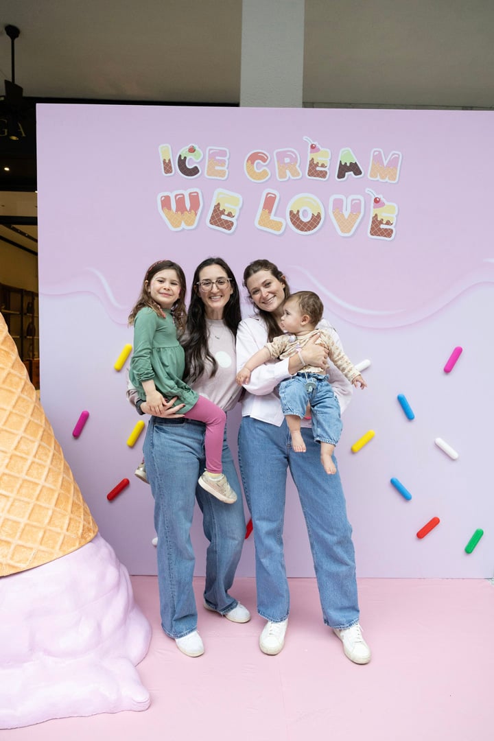 Charlie & Stacey Maccarty, Nicole & Siena Perchik