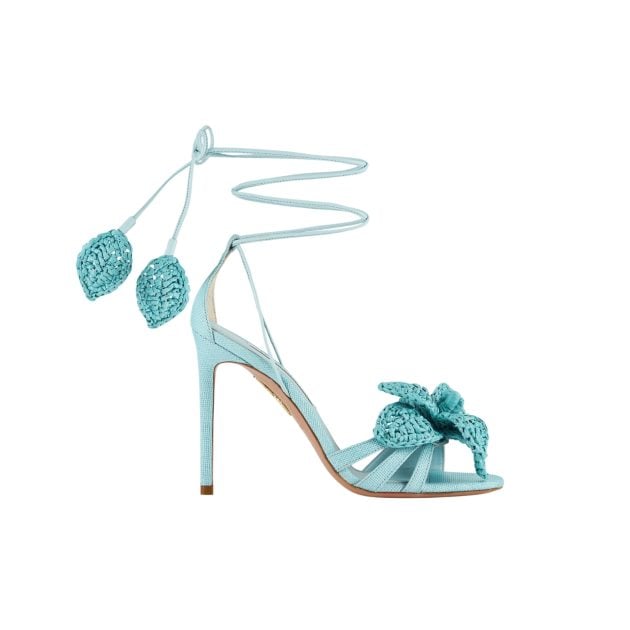 Aquazzura blue heels