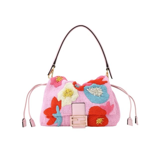 Fendi pink beaded purse