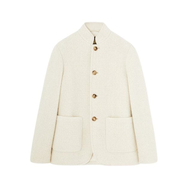 Loro Piana mini jacket in cream