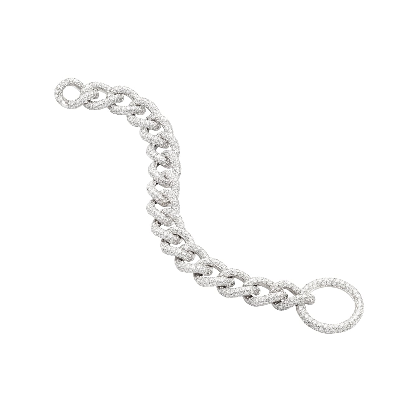 Pomellato silver diamond bracelet