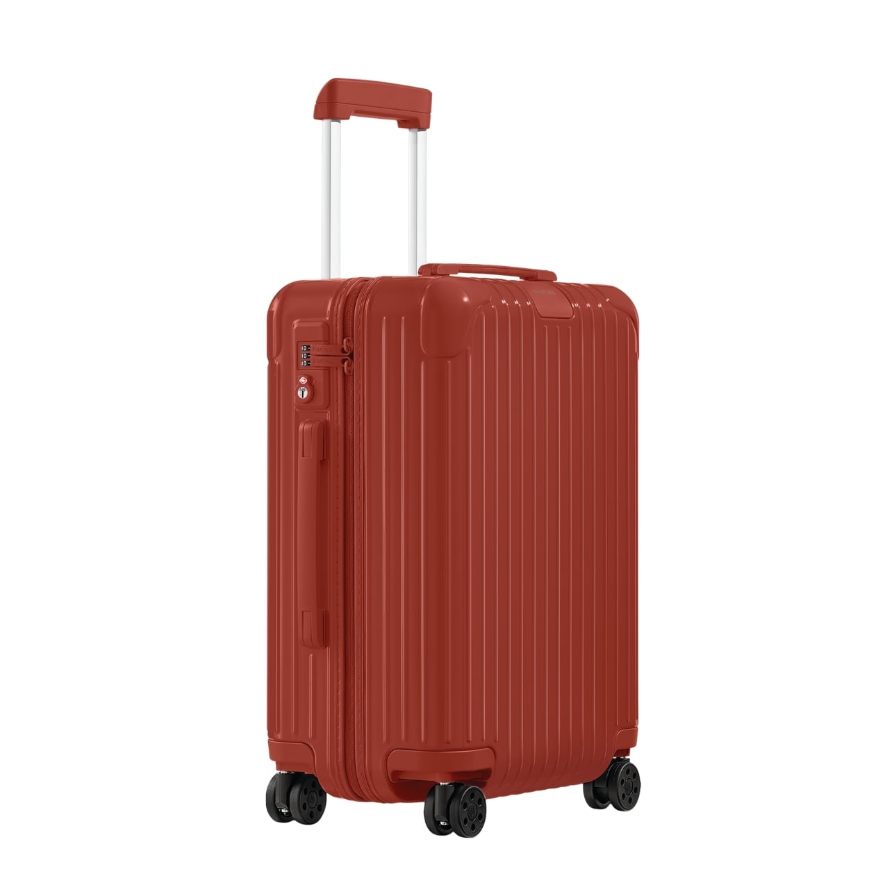Rimowa red suitcase