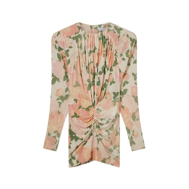 Stella McCartney long sleeve peony print dress