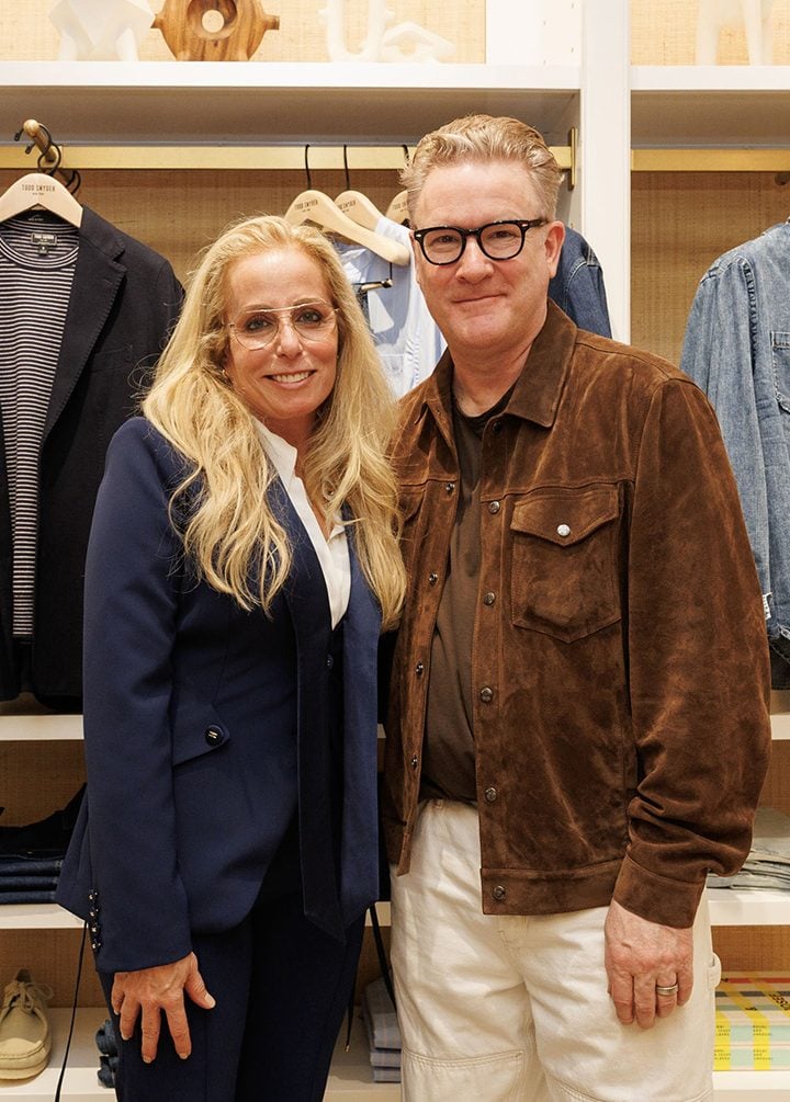 Bal Harbour Magazine Editor in Chief Deborah Frank & Todd Snyder