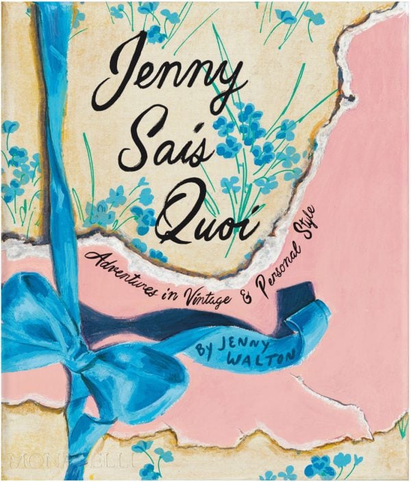 Book cover of Jenny Sais Quoi with a blue bow