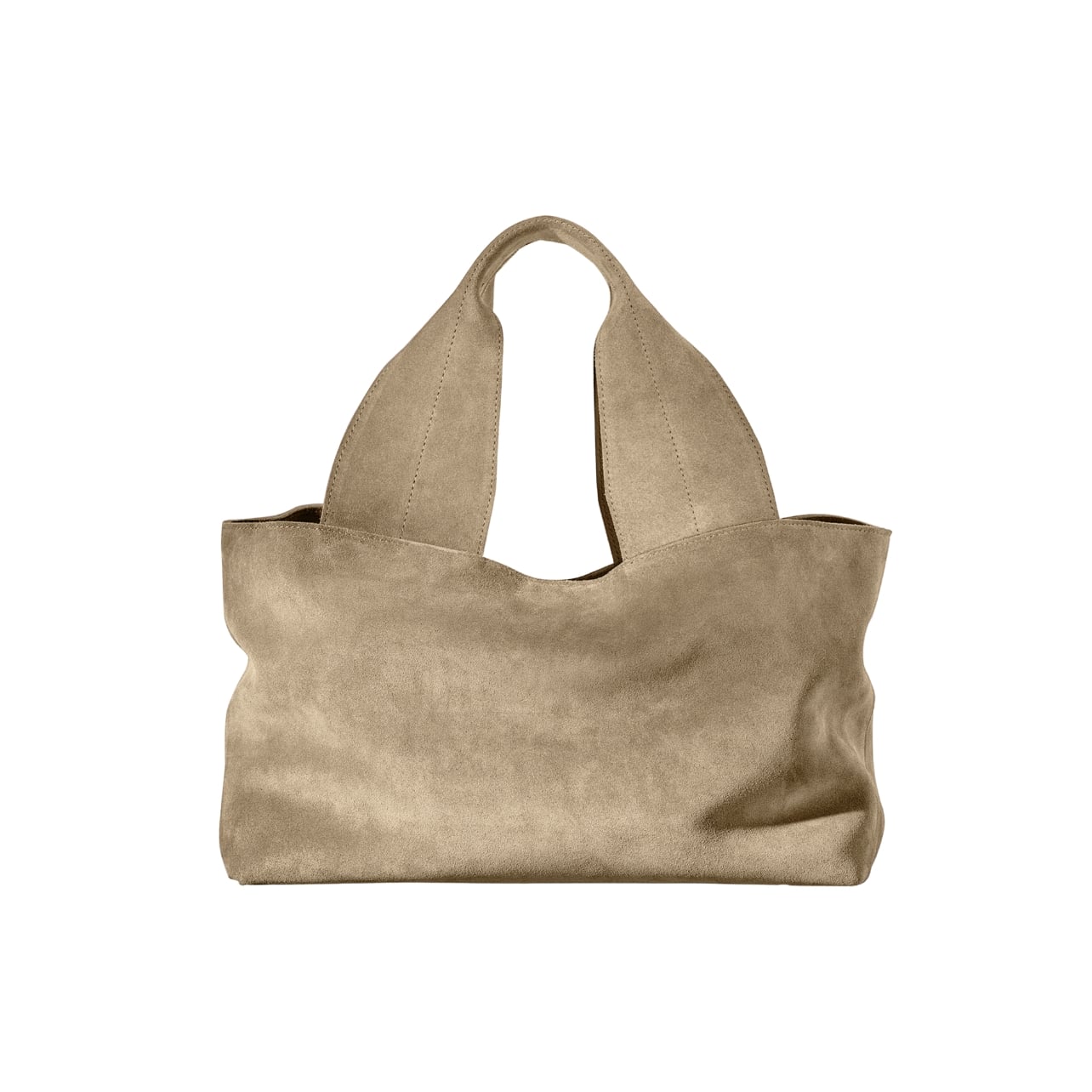 James Perse tan suede bag