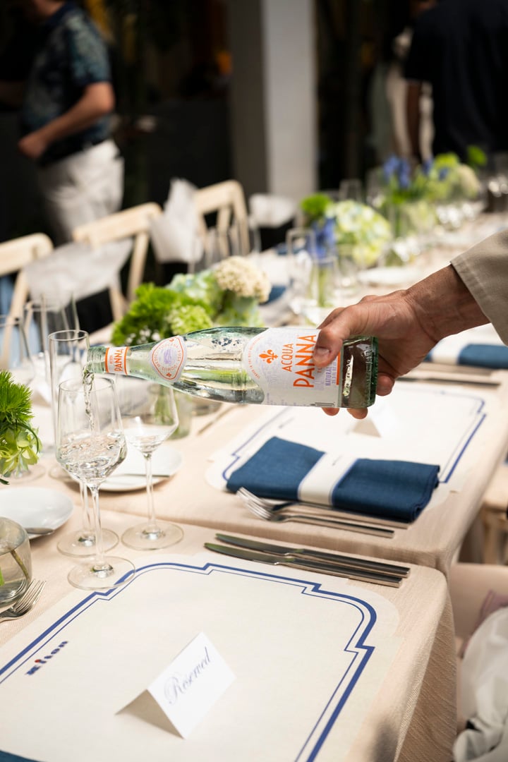 Guests enjoyed refreshments by Acqua Panna