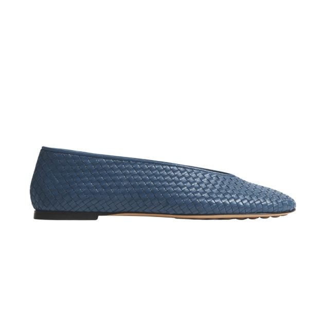 Bottega Veneta blue ballet flats