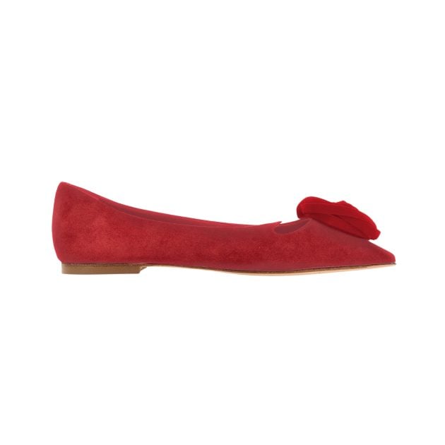Roger Vivier red ballerina flats