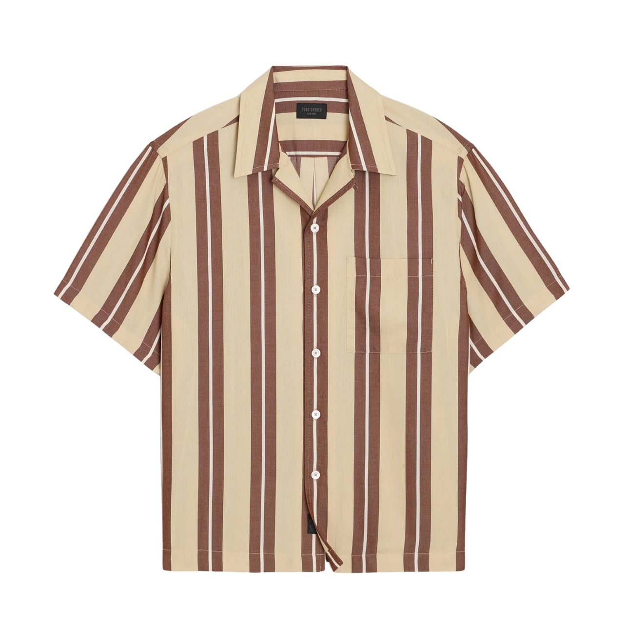 Todd Snyder brown striped shirt