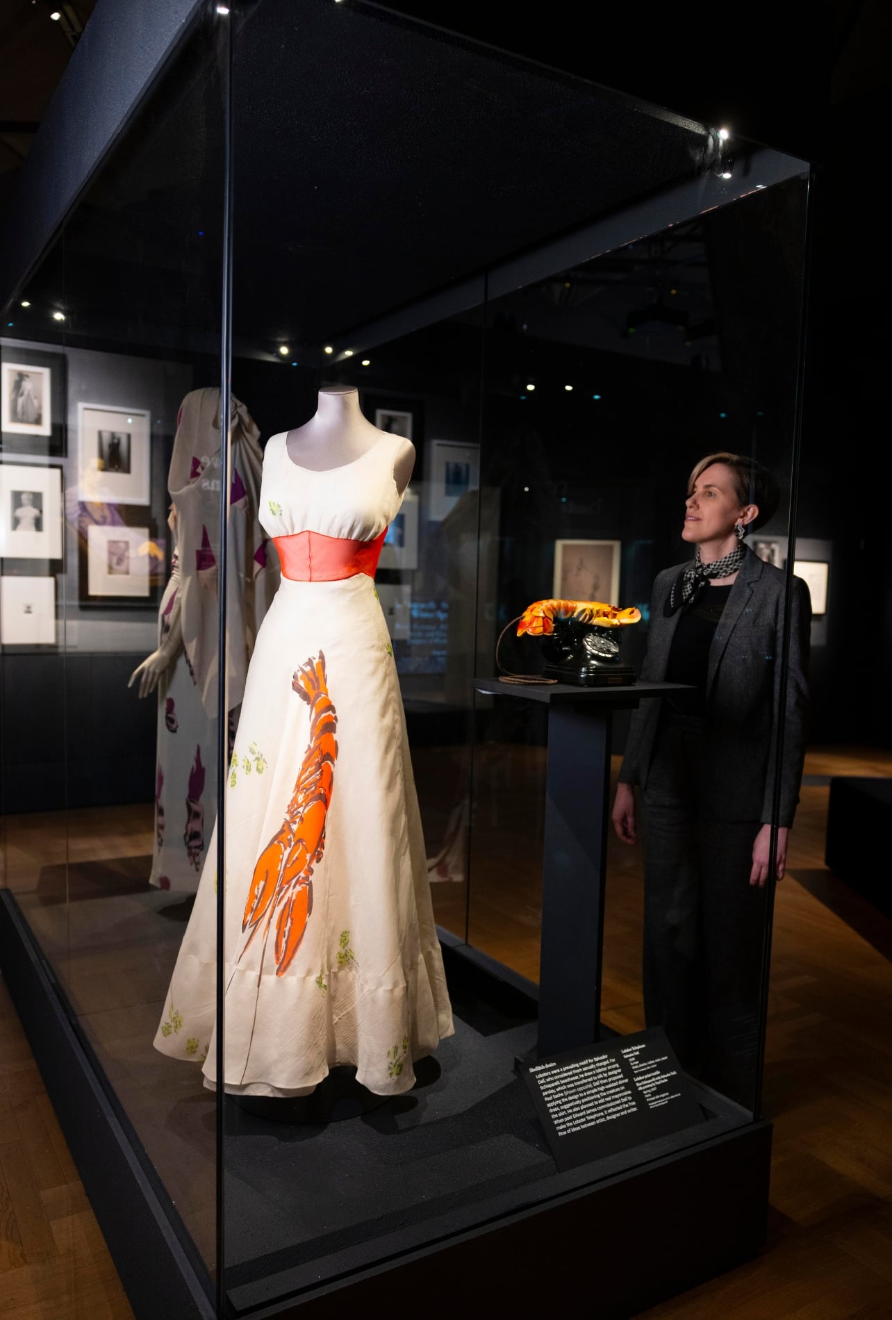 A garment case on display at the V&A South Kensington