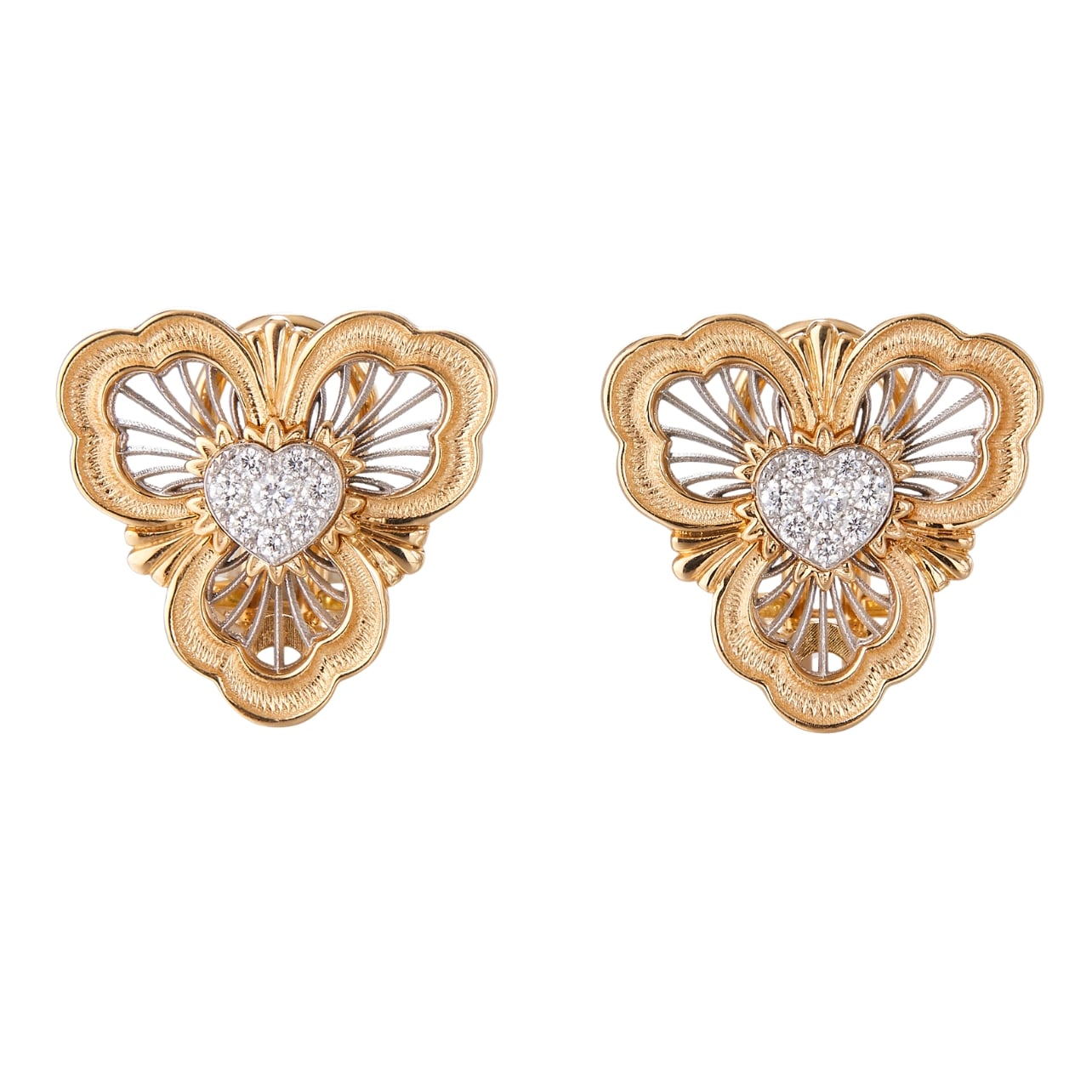 Buccellati Opera Tulle Collection button earrings