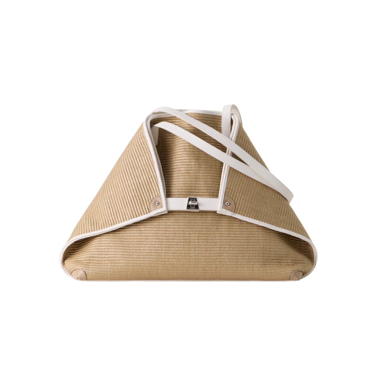 Akris brown and white medium Shoulder Tote Bag
