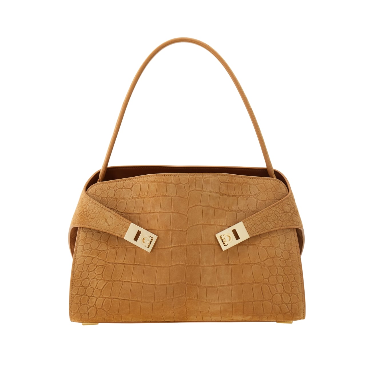 Ferragamo brown leather shoulder bag