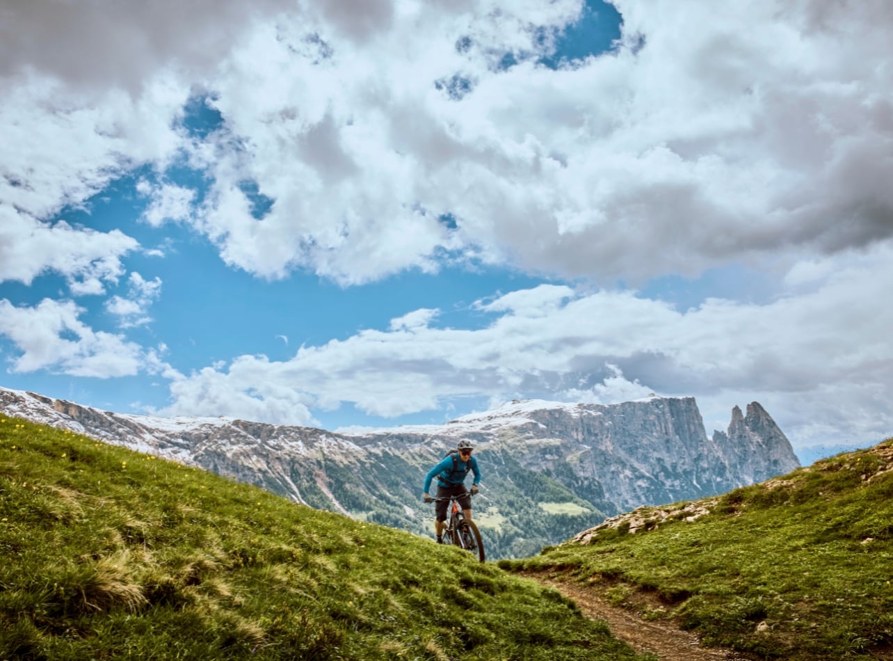 Mountain biking in the Dolomites