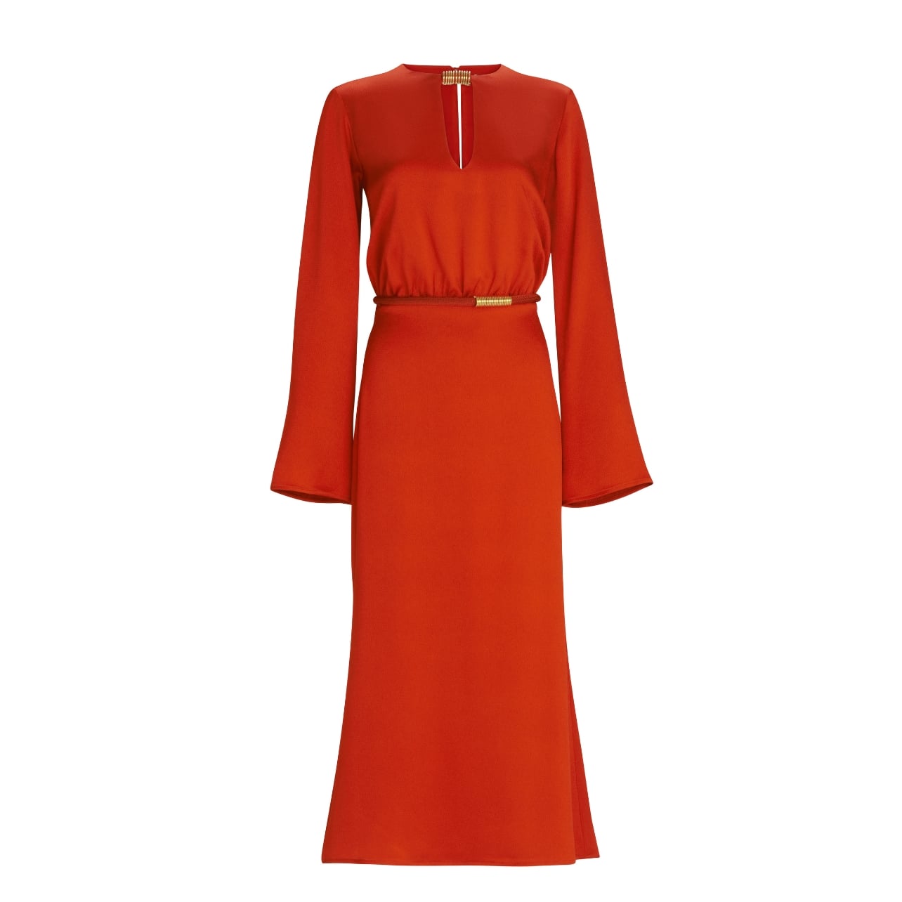 Silvia Tcherassi red long sleeve dress