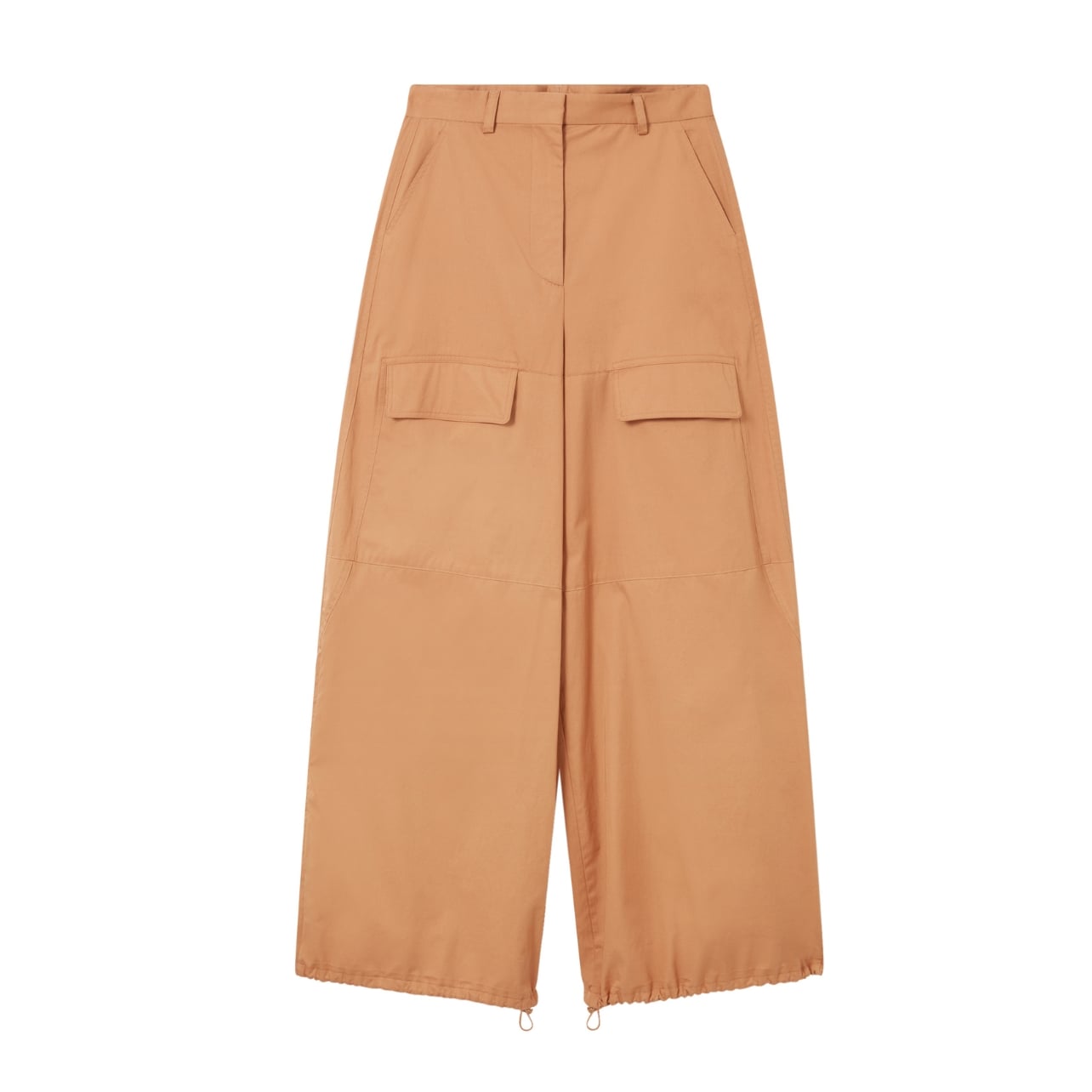 Stella McCartney peach wide-leg cargo trousers