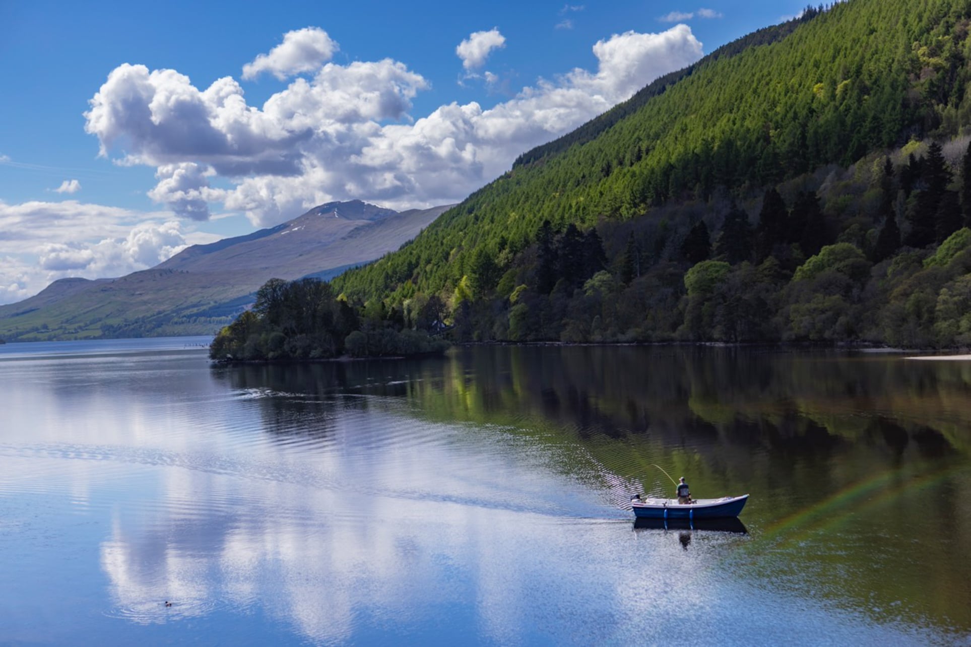 Fishing lifestyle scene at Taymouth Castle