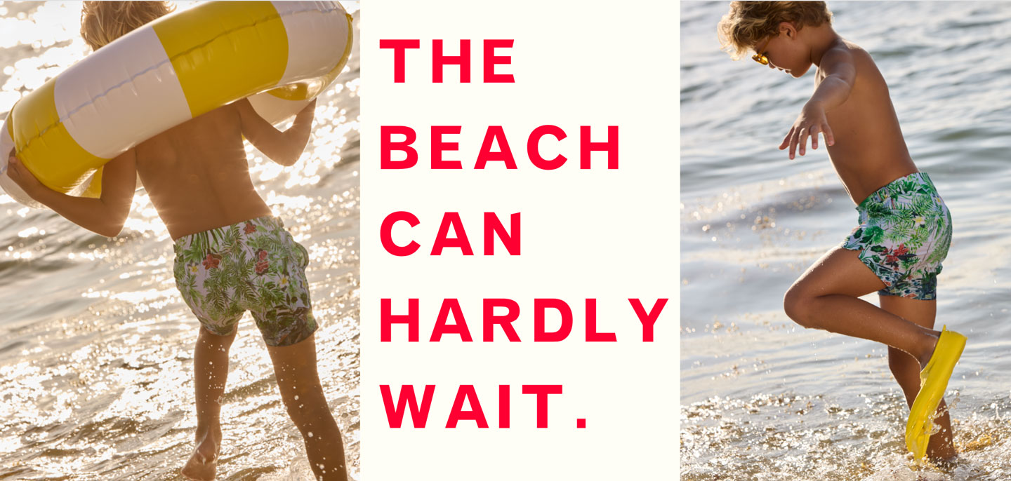 The beach can hardly wait