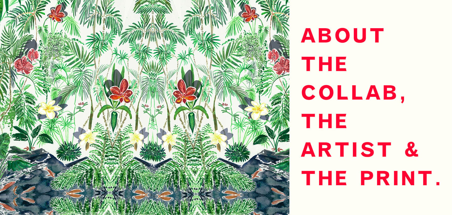 About the collab, the artist & the print.
