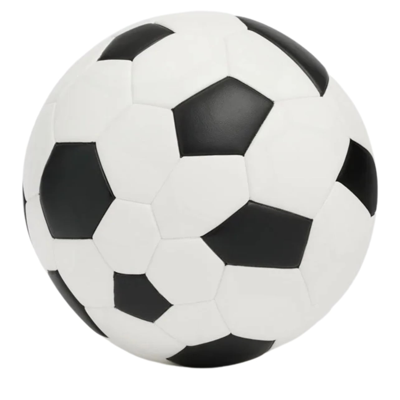 Black and white soccer ball