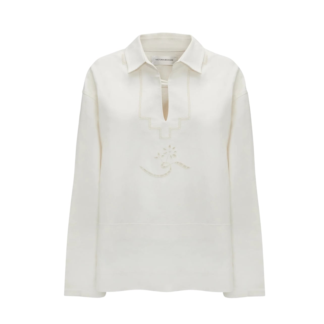 Victoria Beckham white embroidered tunic