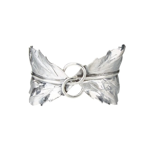 Buccellati Mario Apple silver leaf bracelet