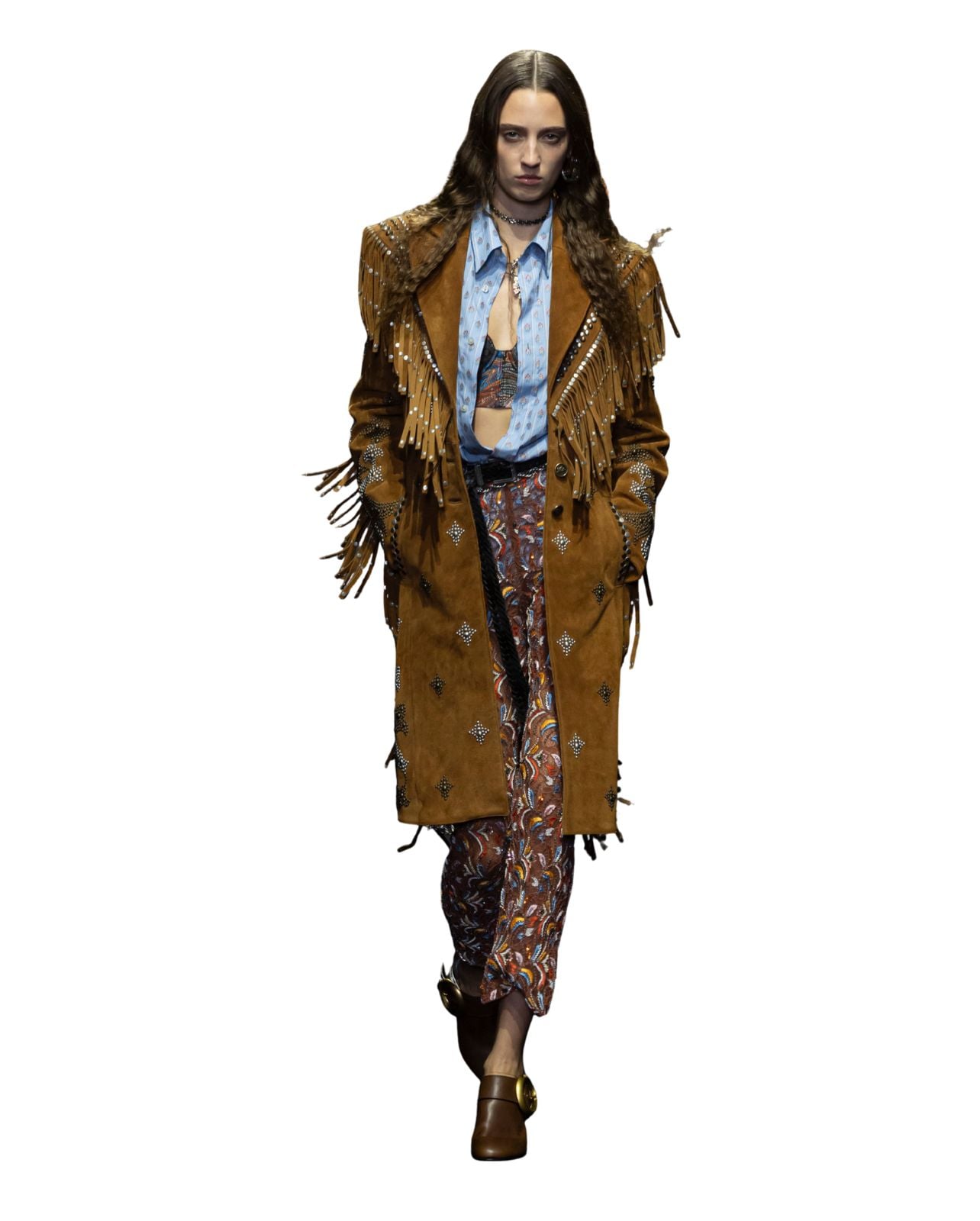Etro runway look featuring fringe for spring/summer 2026