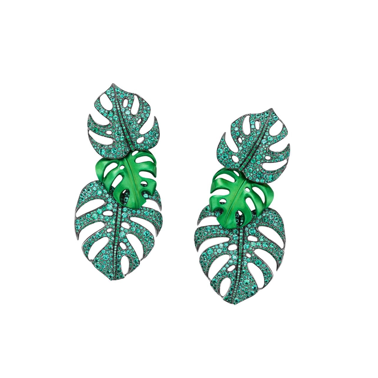 David Yurman monstera drop earrings