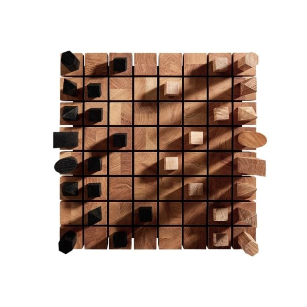 James Perse teak chess set
