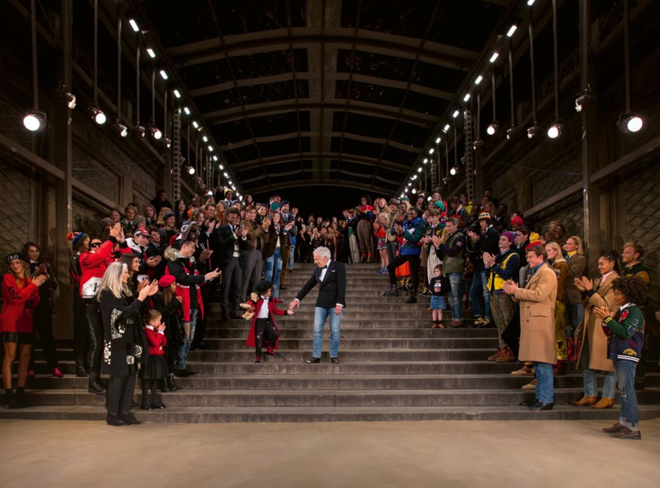 Ralph Lauren and company at the 50th Anniversary in Central Park