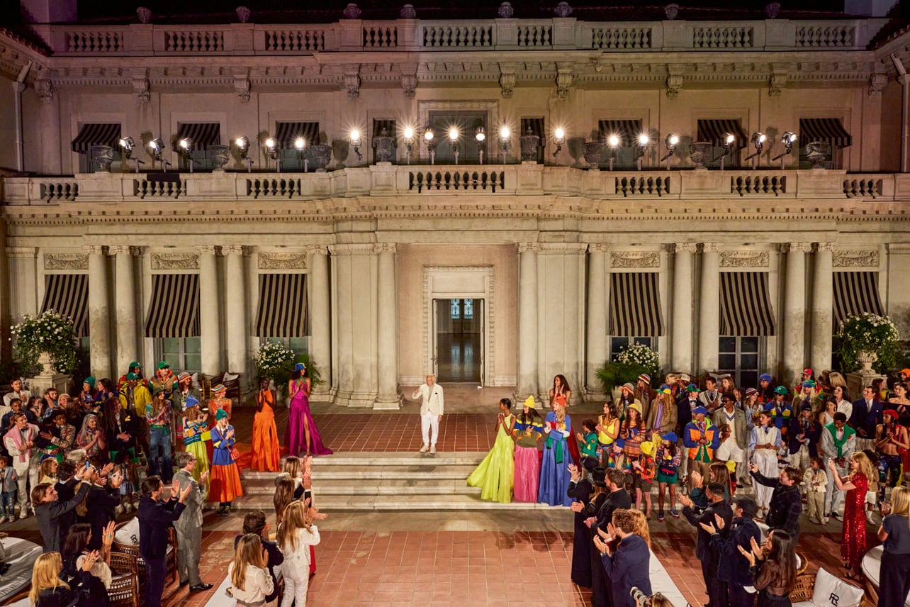 Ralph Lauren fashion show outdoors during Spring 2023 in Huntington, CA